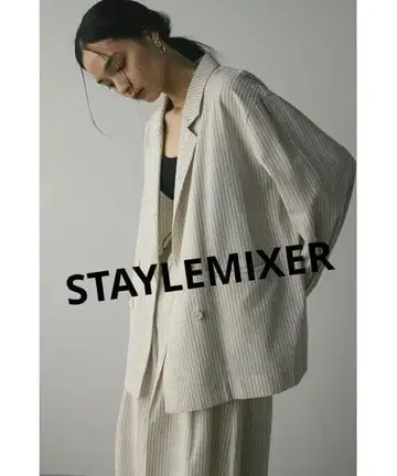 STAYLEMIXER 스타일믹서 린넨믹스 테일러드 자켓