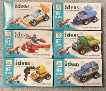 ideas 블록 탈것 시리즈 전 6종 컴플리트