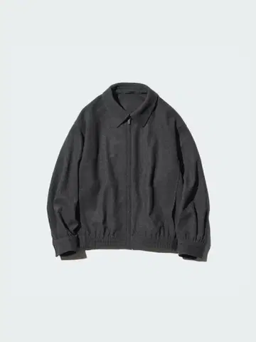 [ 미사용품 ] UNIQLO 브러쉬드 저지 오버사이즈 블루종