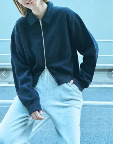 OUTDOOR PRODUCTS 저지 집업 가디건 블랙