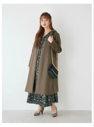 cohina 노카라 A라인 코트