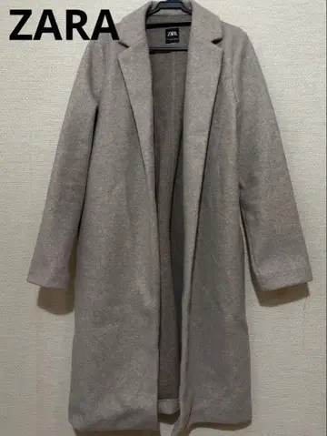 자라 울라이크 롱 코트 여성용 M 사이즈 베이지