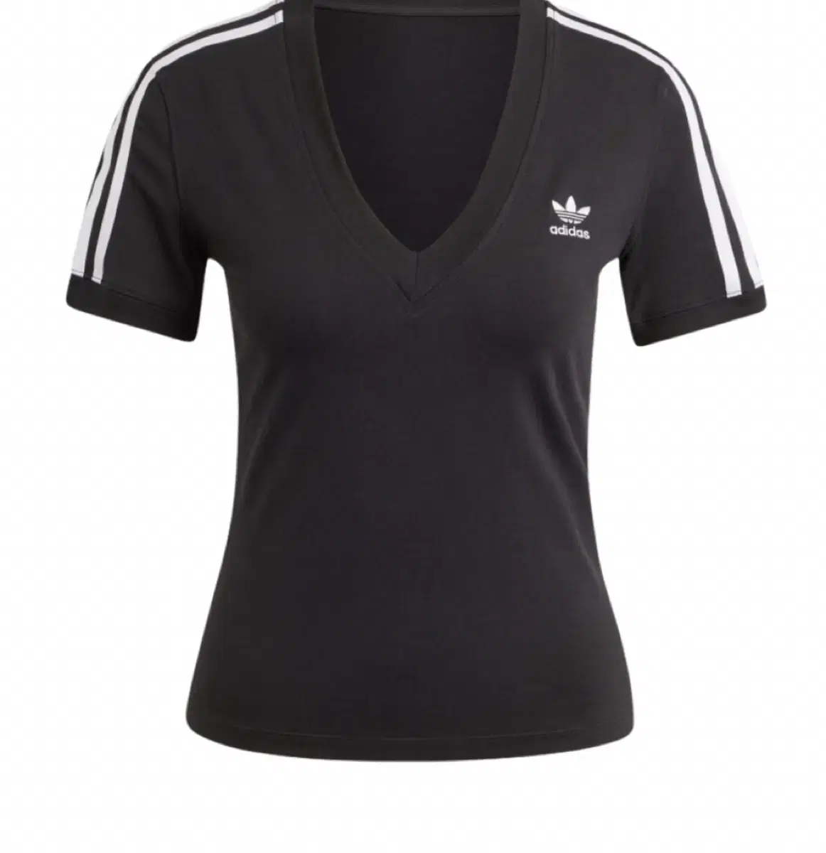 xs) Adidas V-neck slim t-shirt