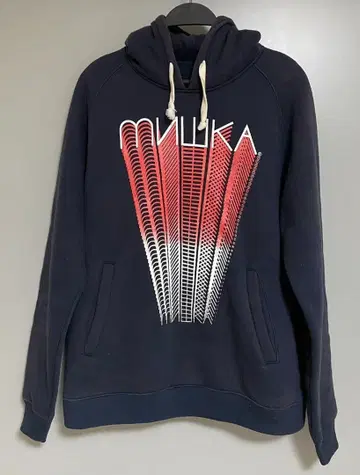 MNWKA 미시카 그래픽 풀오버 후드티 네이비 M 사이즈