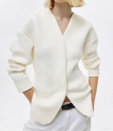 h&m 노카라 자켓 s