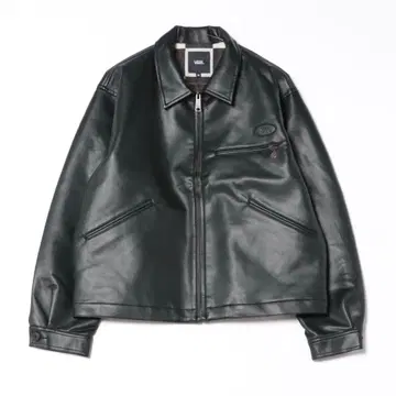VANS 페이크 레더 자켓 BLACK