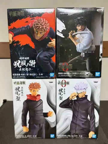 주술회전 액션 피규어 4체 세트