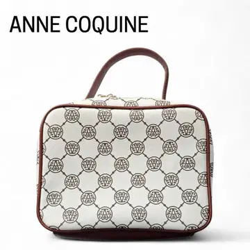 새상품급 Anne Coquine 모노그램 패턴 숄더백 2way