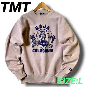 L 정가 18700엔 TMT 리버스 위브 맨투맨 트레이닝복 PIK