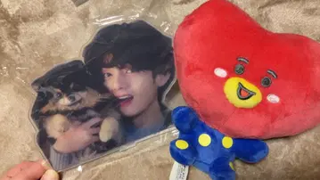 태태와 연탄의 아크릴 스탠드 & TATA 봉제 인형 세트