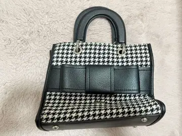 pium 프론트 리본 미니 토트백 믹스