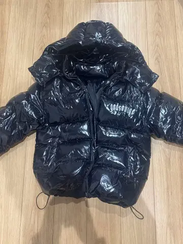 godsavage 블랙 다운 자켓 M
