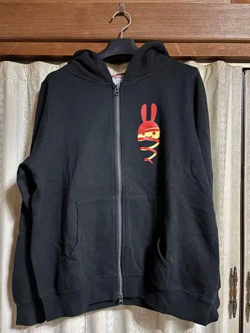 CUNE 토끼 지퍼 후드티