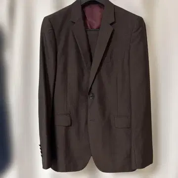 새상품급 현행 모델 PaulSmith 수트 투버튼 브라운 XL