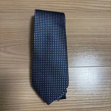 [1회 사용만 거의 미사용] COMME CA MEN 넥타이 네이비/화이트