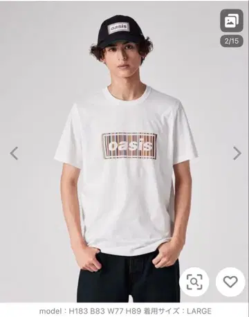 Paul Smith x Oasis 시그니처 스트라이프 로고 T셔츠 M