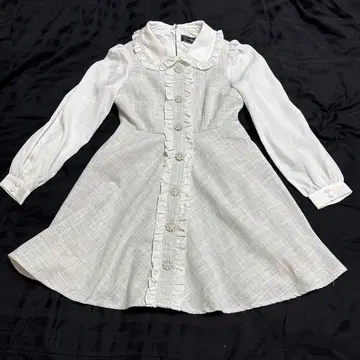 evelyn 프릴 트위드 원피스