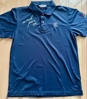 앤퍼시 피케 셔츠 and per se 폴로 남성용 L 네이비 새상품급