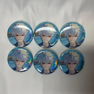 쿠츠하 랜덤 오로라 캔뱃지 6개 ChroNoiR BlueMemories