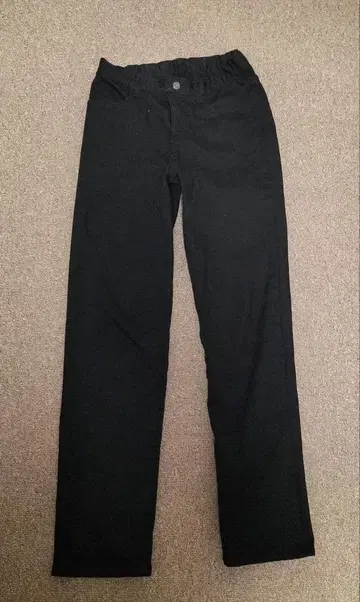 여성용 톨 사이즈 블랙 스트레이트 데님