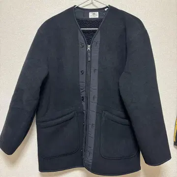 유니클로 Engineered Garments 플리스 노카라 코트 s