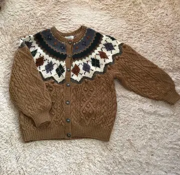 노르딕 가디건 노르딕 무늬