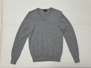 새상품급! 유니클로 캐시미어 V넥 스웨터 그레이 S