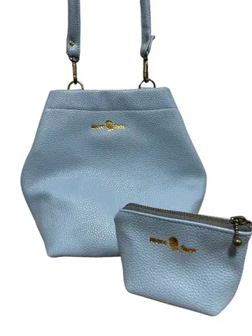 라이트 블루 헥사곤 숄더백 세트 레어