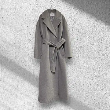 SLOBE IENA/슬로브 이에나 울 100 롱 코트 그레이