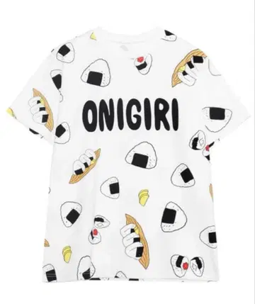 PUNYUS 후드 올 패턴 T셔츠 오니기리