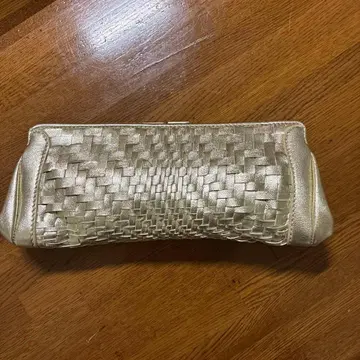 콜한 골드 뜨개질 파티 백