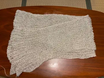 SKI YARN (스키) 유유 사용 스톨 핸드메이드