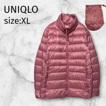 UNIQLO 유니클로 울트라 라이트 다운 핑크 XL 수납 봉투 포함
