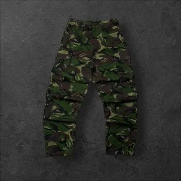 유로 밀리터리 카고 팬츠 카모플라쥬 BDU 패티그 영국군 방출품 드로스트