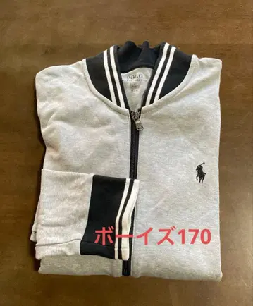 랄프 로렌 보이즈 170 그레이 맨투맨 소재 점퍼