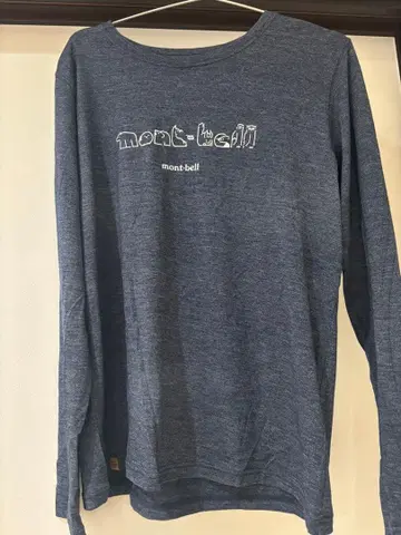 몽벨 메리노울 플러스 롱 슬리브 티셔츠 북극 동물 로고 XL