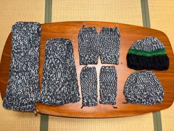 노로 에이사쿠 큐티 사용 겨울 잡화 6종 세트 핸드메이드