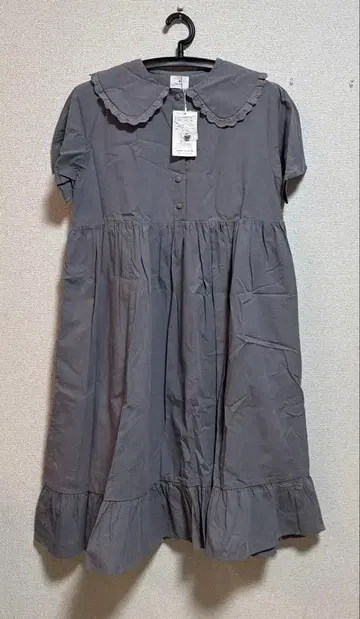 merry jenny 새상품 블루 프릴 레이스 칼라 원피스