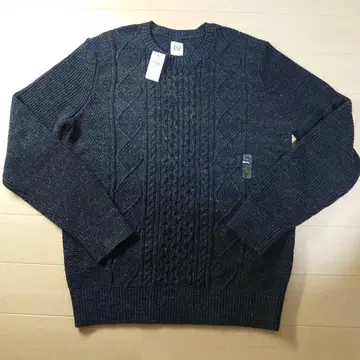 GAP 케이블 니트 스웨터 M 다크 블루