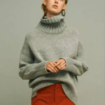 GALERIE VIE 갤러리 파인 울 터틀넥 풀오버