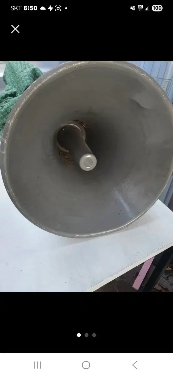 Antique megaphone, authentic vintage interior prop, multi-purpose use possible