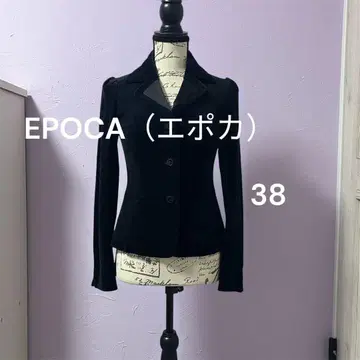 EPOCA 에포카 벨벳 테일러드 자켓 블랙 38 고급 블랙