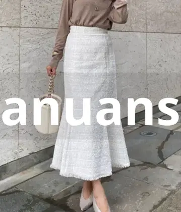 새상품급 anuans 스커트 MEDIUM 베이지 여성용