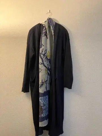 GRANDMA MAMA DAUGHTER 네이비 롱 가디건 린넨