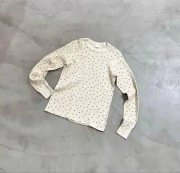 buoybuoy 도트 써멀 돌먼 슬리브 풀오버