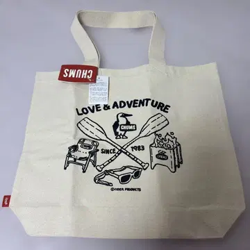 카세키사이더 CHUMS LOVE & ADVENTURE 토트백