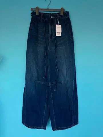 택 포함 로리즈팜 이지 배럴 데님 팬츠 M 사이즈