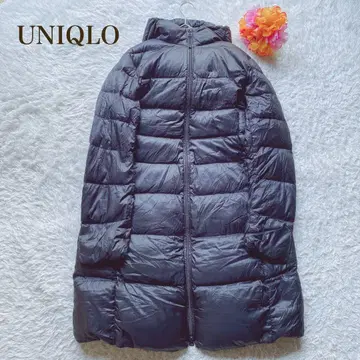 UNIQLO [ XL ] 블랙 다운 롱 자켓 경량 캐주얼