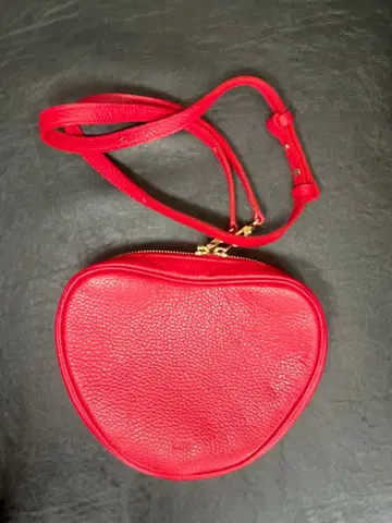 chiiiibag 레더 하트 숄더 (레드)