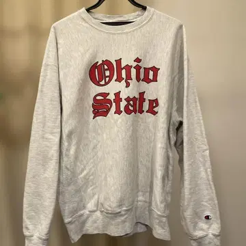 리버스 위브 Champion Ohio State 맨투맨 그레이